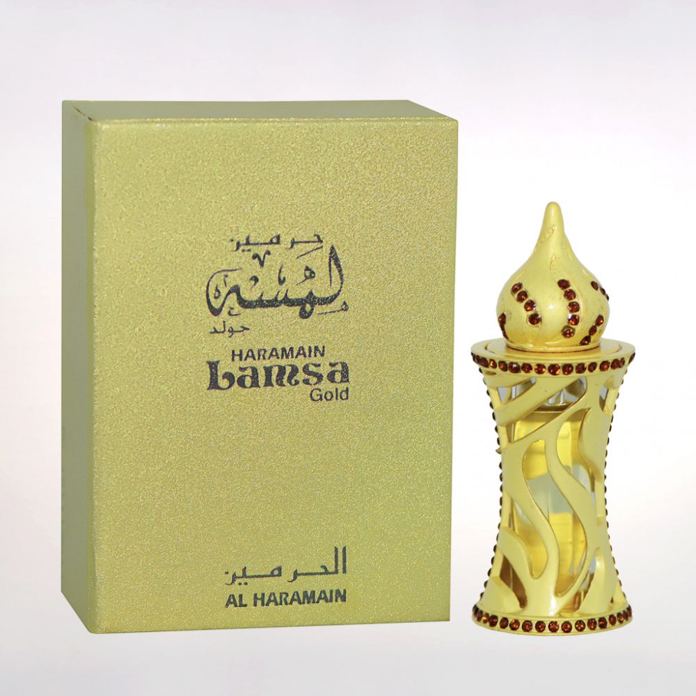 Lamsa Gold Perfume Oil 12ml by Al Haramain Perfumes - Click Image to Close