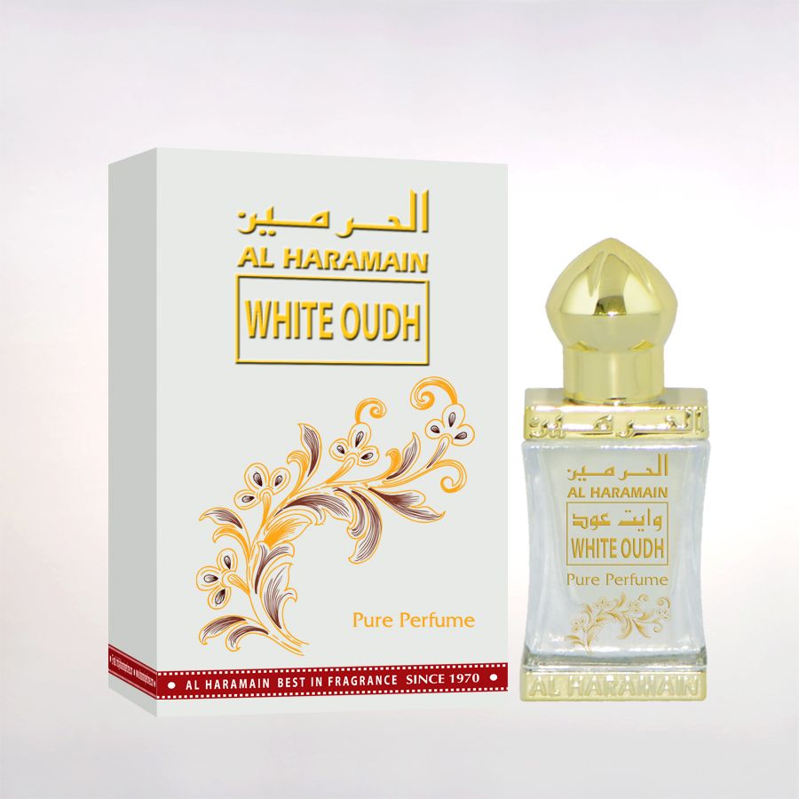 White Oudh Perfume Oil 12ml by Al Haramain Perfumes White Oudh Perfume Oil 12ml by Al Haramain Perfumes