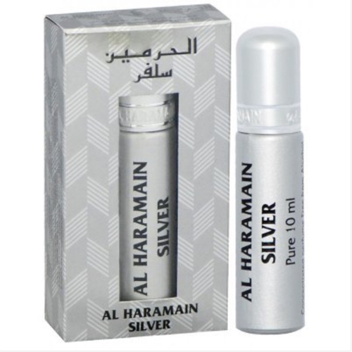 Silver Roll-on Perfume Oil 10ml by Al Haramain - Click Image to Close
