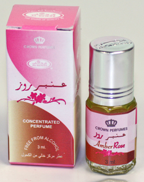 Amber Rose Roll-on Perfume Oil 3ml by Al Rehab - Click Image to Close