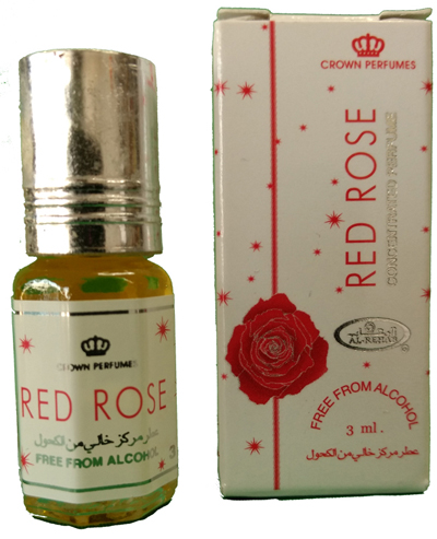 Red Rose Roll-on Perfume Oil 3ml by Al Rehab - Click Image to Close