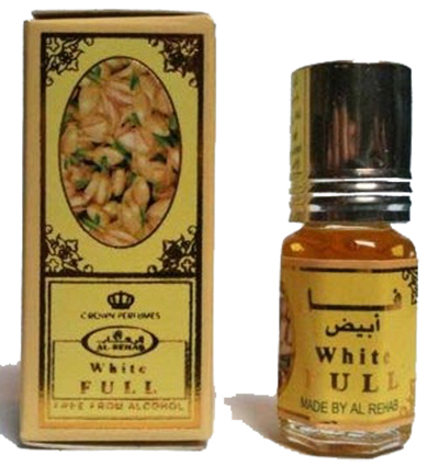 White Full Roll-on Perfume Oil 3ml by Al Rehab - Click Image to Close