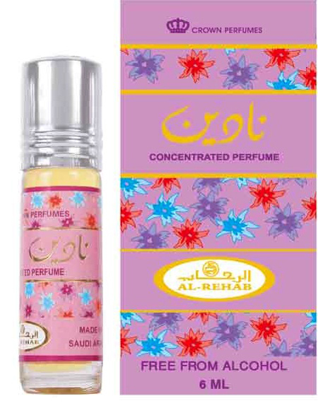 Nadine Roll-on Perfume Oil 6ml by Al Rehab - Click Image to Close