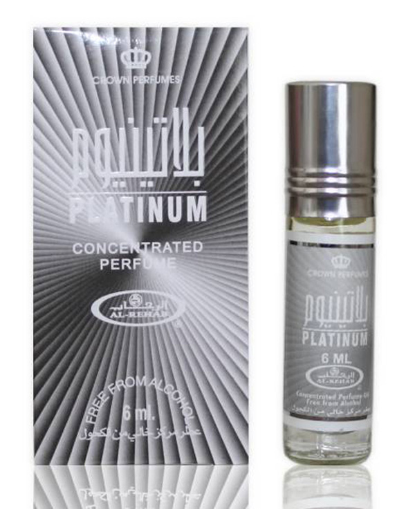 Platinum Roll-on Perfume Oil 6ml by Crown Perfumes - Click Image to Close