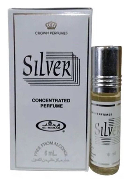 Silver Roll-on Perfume Oil 6ml by Al Rehab